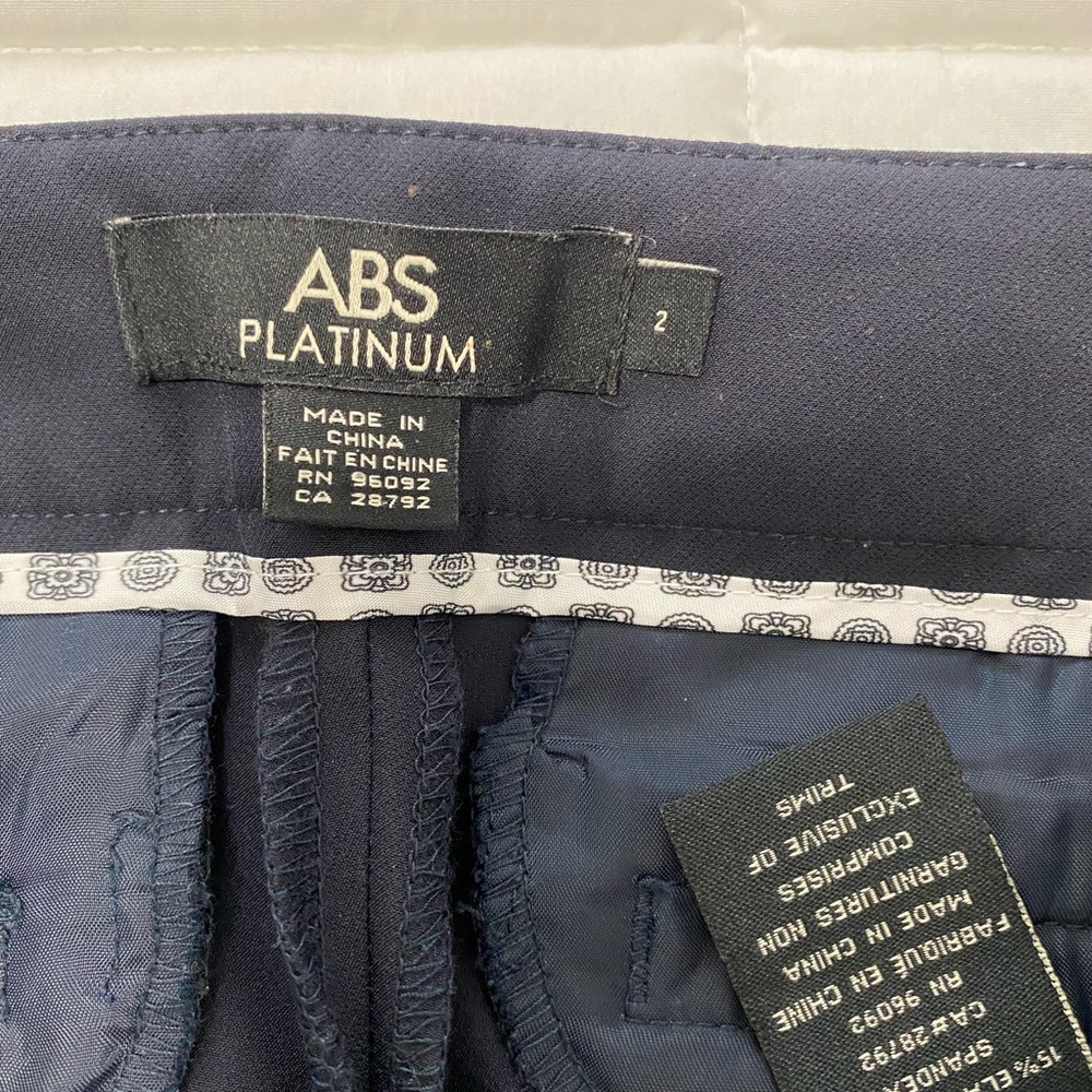 ABS Platinum Navy Blue Pants - Picture 6 of 7